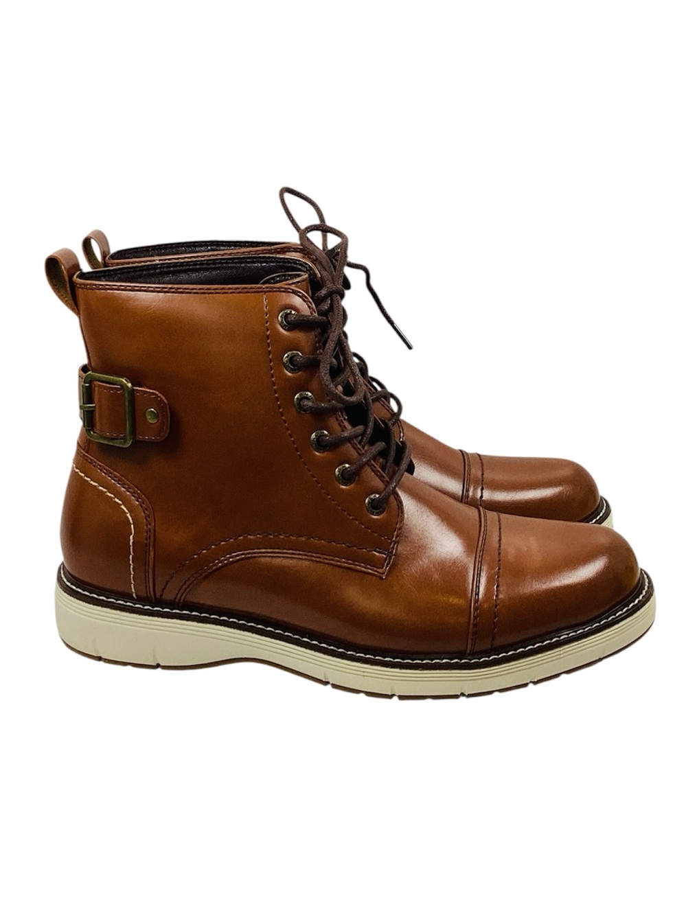 🐷 Bruno Marc Combat Boots, Size 8